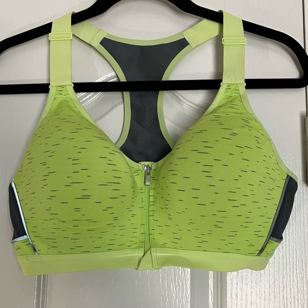 VSX Neon Front Zip Underwire Sports Bra